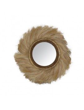 Miroir en feuilles d'abaca